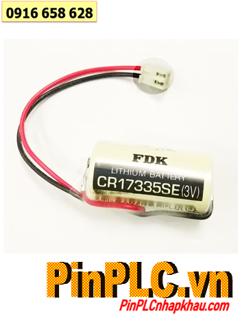 FDK CR17335SE; Pin nuôi nguồn FDK CR17335SE lithium 3v 2/3A 1800mAh (zắc trắng) _Xuất xứ NHẬT